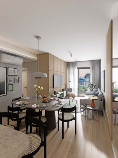 Apartamento decorado — Jacarandá XV